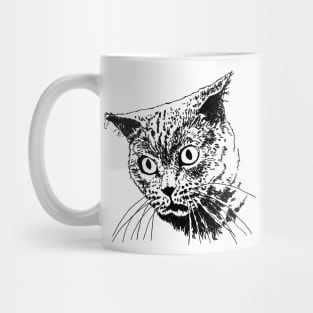 Cat for women funny kitty cat head for girls and boys Mug